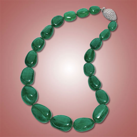 Emerald Bead Necklace